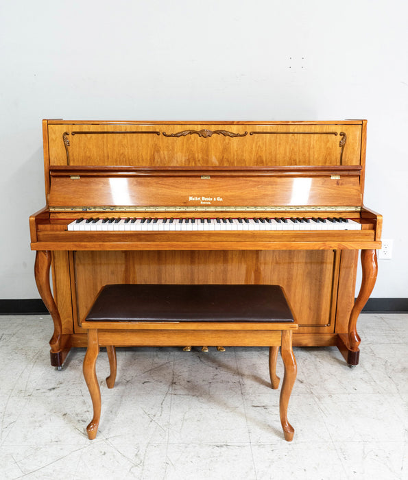 Hallet Davis & Co Studio Upright Piano in Polished Walnut | Serial No. D00906 | Used