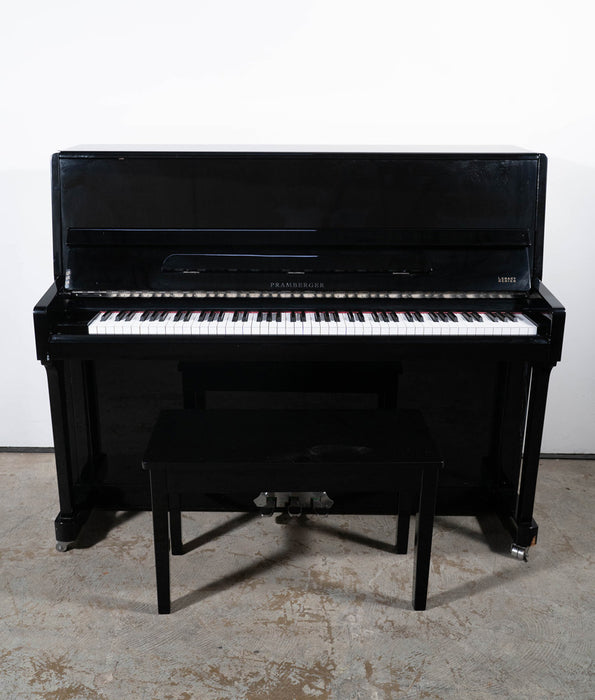 Pramberger LV118N Upright Piano | Polished Ebony | Used