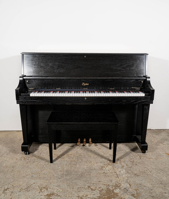 2018 Boston UP118S Upright Piano | Satin Ebony | 46.5" | Serial No. B192366 | Used
