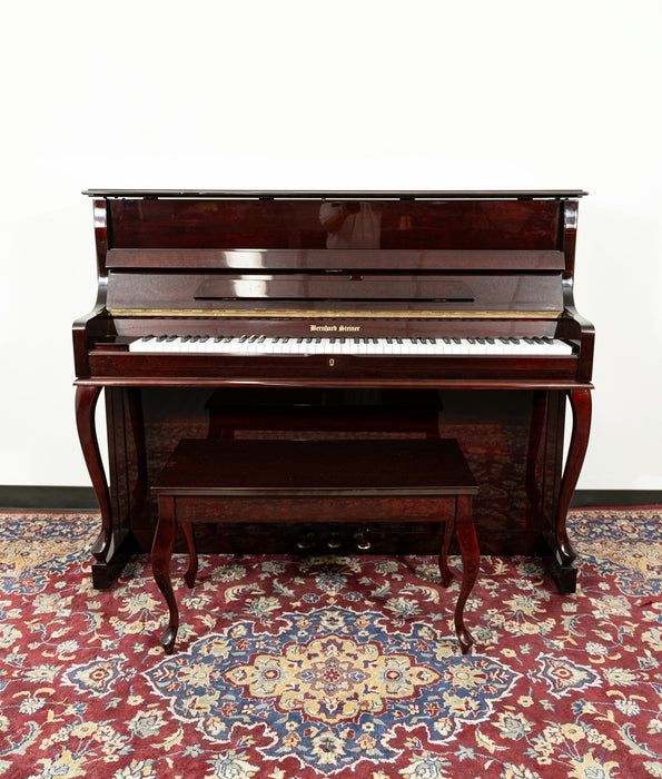 Bernhard Steiner 116B Upright Piano | Polished Mahogany | SN: 76010 | Used