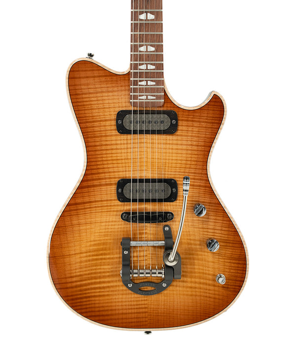 Powers Electric A-Type Select Flamed Maple, FF42 Pickups - Pale Ale | New