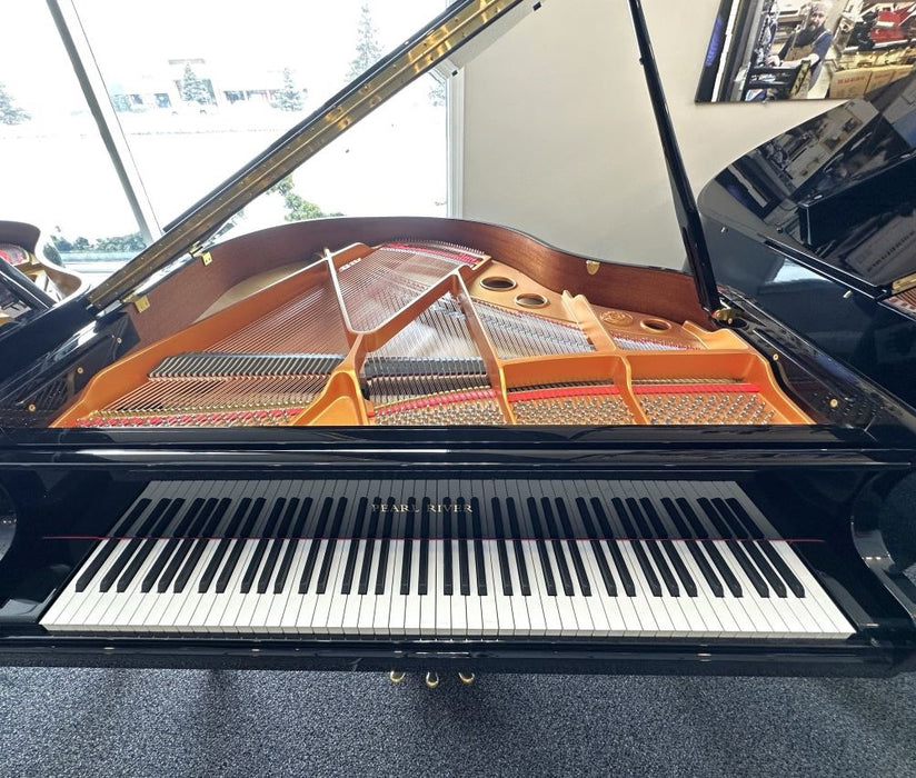 Pearl River GP-150 Player Grand Piano | QRS Player System | Polished Ebony | Serial No. 2709941 | Used