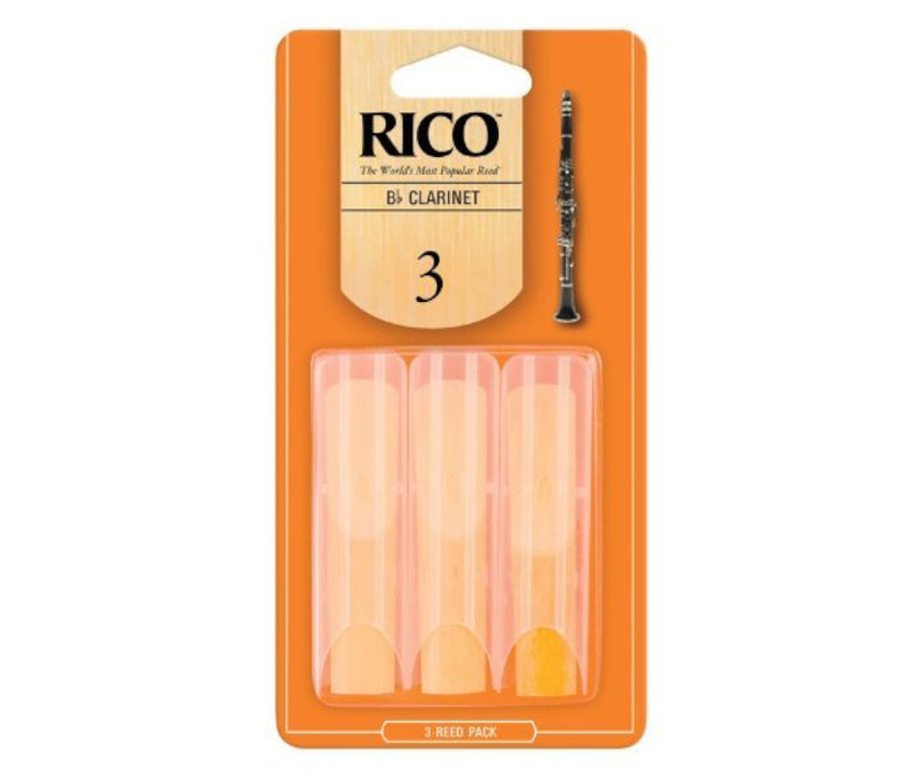 Rico by D'Addario #3 Bb Clarinet Reeds - 3 pack