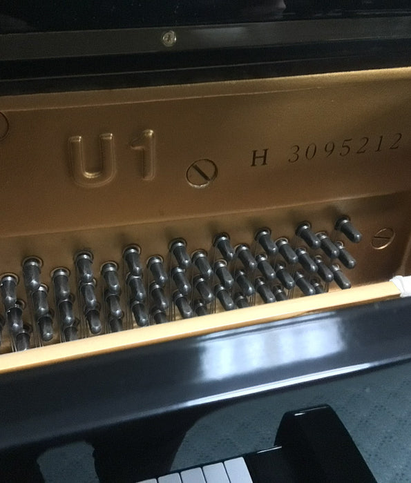 Yamaha U1 Upright Piano (1980) | Polished Ebony | 48"| Serial No. 3095212 | Used