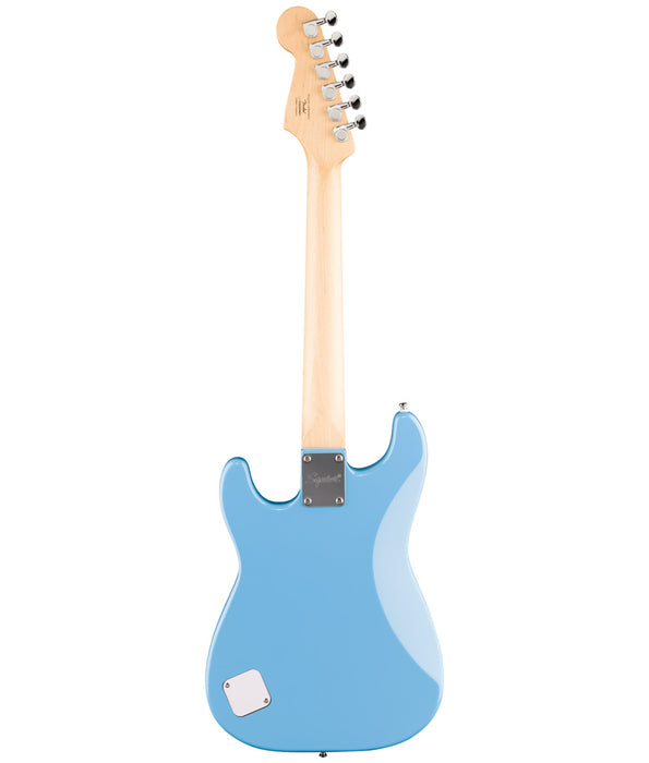 Squier Mini Stratocaster Electric Guitar - California Blue, Maple FB, White PG | New
