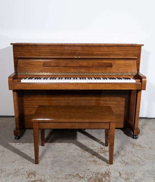 Young Chang U-111 Upright Piano | Walnut Polish | Used