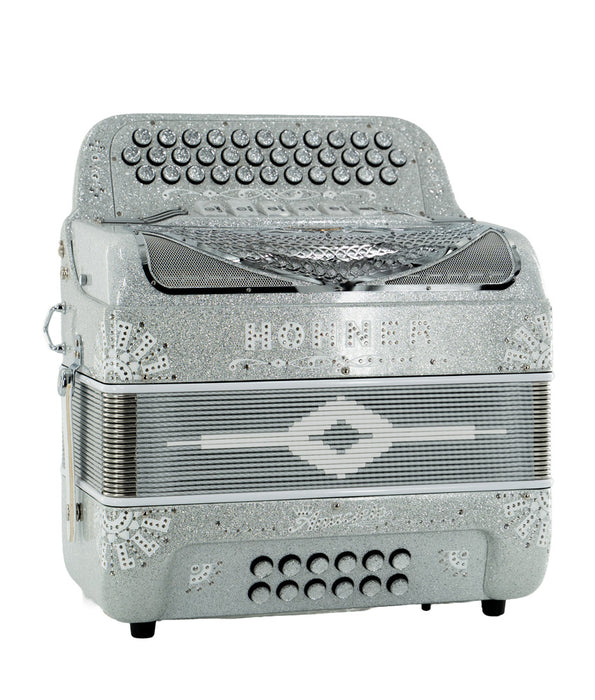 Hohner Rey Aguila Accordion - Silver Metallic | New