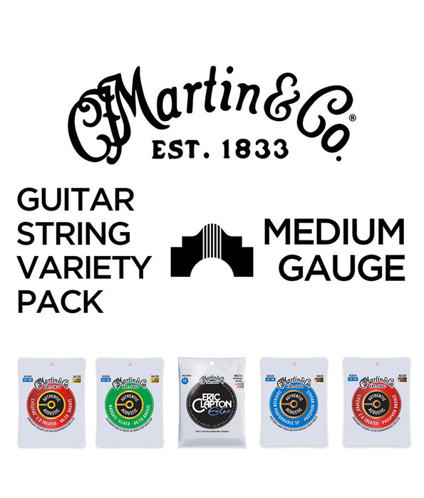 Martin Find Your Acoustic Guitar Strings - Medium Gauge Variety