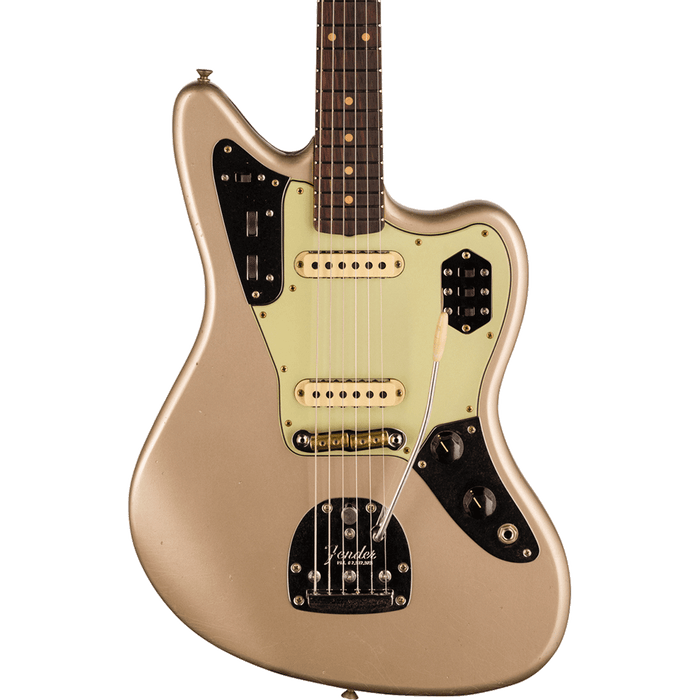 Fender Custom Shop 1964 Jaguar Journeyman Relic, 3A Rosewood Fingerboard - Faded Aged Shoreline Gold