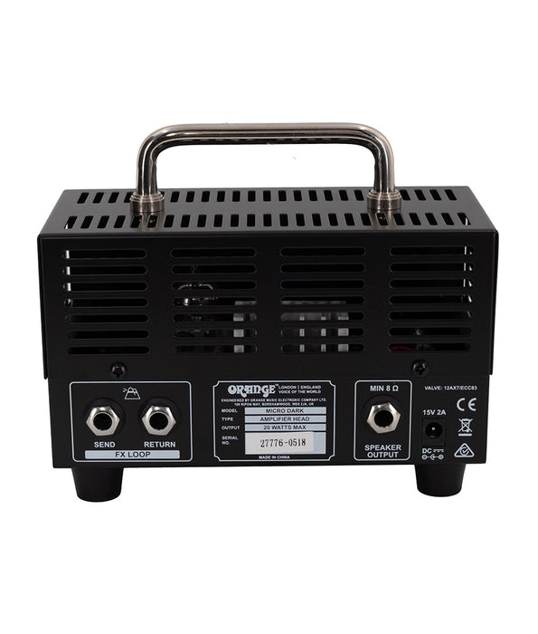 Pre-Owned Orange Micro Dark Terror 20 Watt Tube Preamp/ Solid State Hybrid Amp Head