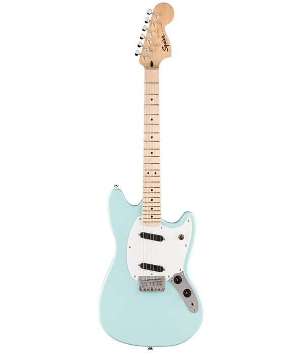 Squier Sonic Mustang Electric Guitar - Daphne Blue, Maple Fingerboard, White Pickguard | New