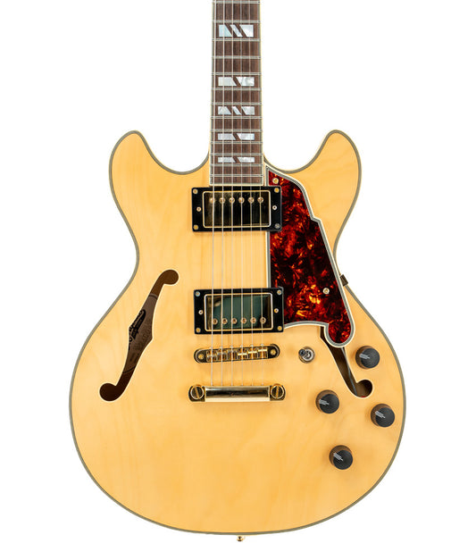 Pre-Owned D'Angelico Deluxe Mini DC Semi-Hollow Electric Guitar - Satin Honey | Used