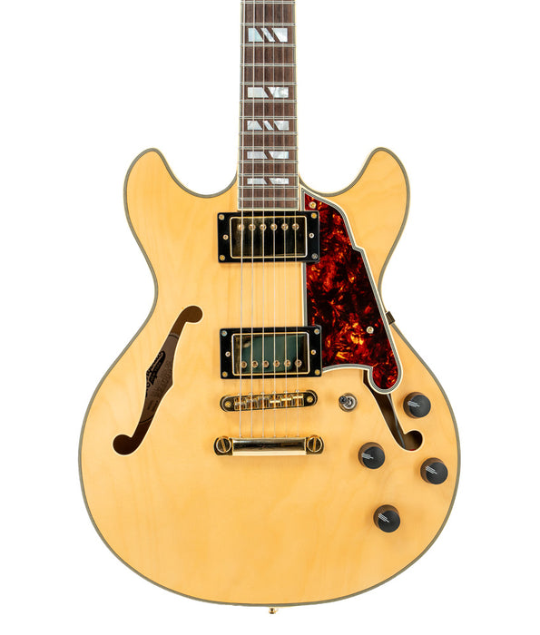 Pre-Owned D'Angelico Deluxe Mini DC Semi-Hollow Electric Guitar - Satin Honey | Used