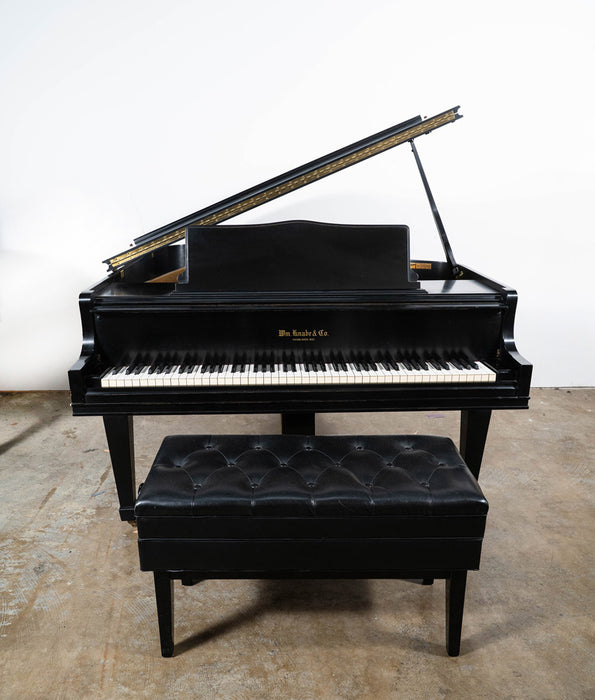 Wm. Knabe & Co 400 Baby Grand Piano in Satin Ebony (1977) | Serial No. 189133 | Used