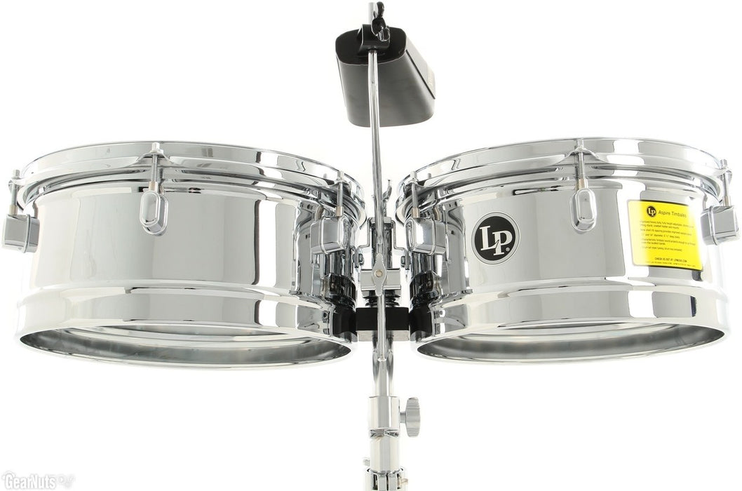 Latin Percussion LPA256 Aspire Series 13" & 14" Timbale Set with Cowbell
