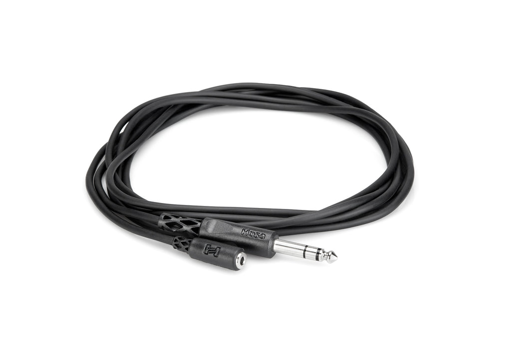 Hosa MHE-310 10' Headphone Adapter Cable 3.5 mm TRS to 1/4 TRS