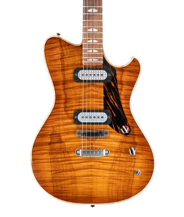 Powers Electric A-Type Select Maple Top Electric Guitar FF42/Hardtail - Pale Ale