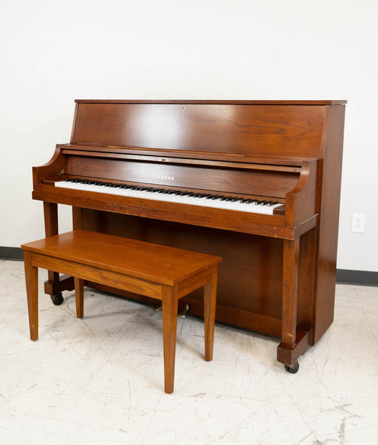 Yamaha P22 Upright Piano (2002) | Satin Walnut | Serial No. 282839 | Used