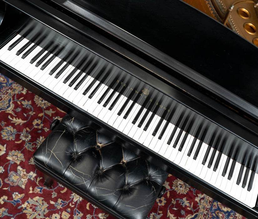 1986 Steinway & Sons 5'7" Model M Grand Piano | Satin Ebony