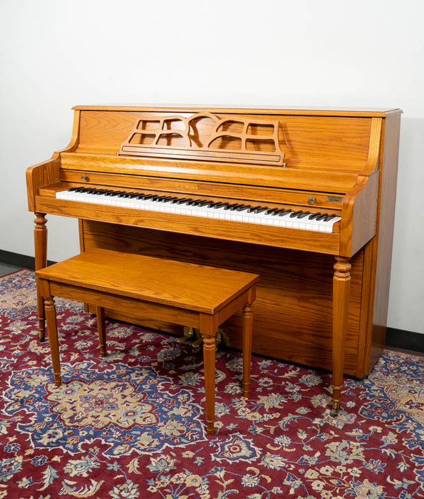 1997 Kawai 43" 503M Upright Piano | Satin Oak - Limited Edition