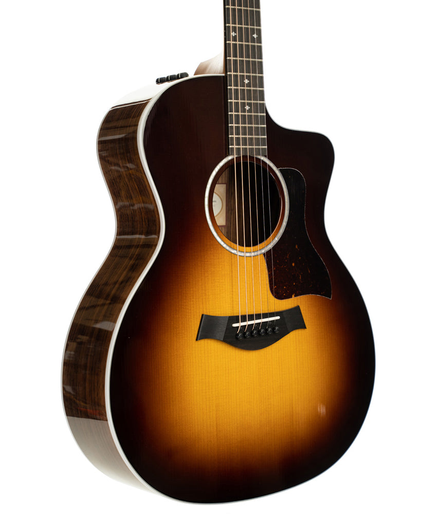 Taylor 214ce DLX Grand Auditorium Acoustic-Electric Guitar Tobacco